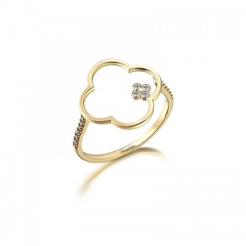 Catania- Ring 14K Gelbgold Sandra Ferretti