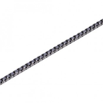 Bratara Tennis din Argint 925 All Black placată cu Rodiu și Pietre Cubic Zirconia, 2.5mm  Sandra Ferretti