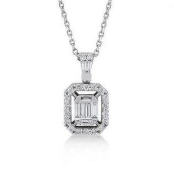 Rostov-Halskette 14K Weißgold mit 0,29 Karat Diamanten Sandra Ferretti