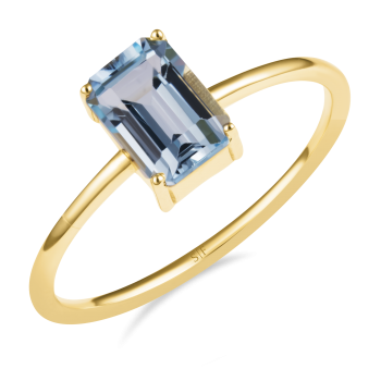 Dortmund Ring 14K Gelbesgold mit Topas 1,29 Karat Sandra Ferretti