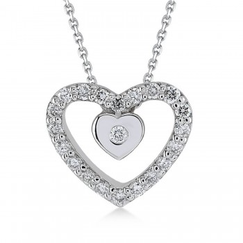 Birmingham-Halskette 14K Weißgold mit 0,13 Karat Diamant Sandra Ferretti