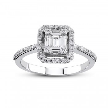 Marseille Ring 14K Weißgold mit 0,39 Karat Diamanten Sandra Ferretti