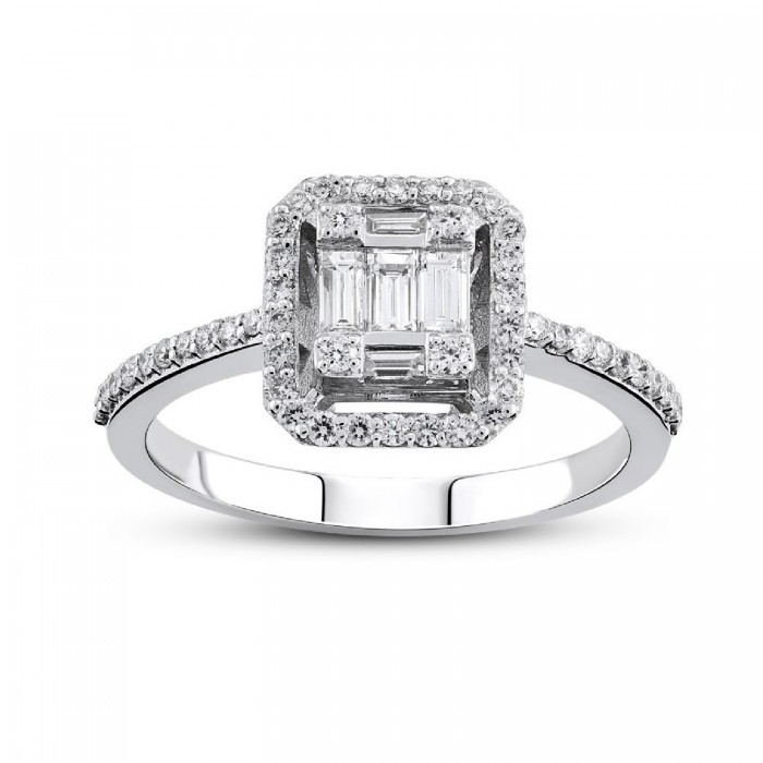 Marseille Ring 14K Weißgold mit 0,39 Karat Diamanten Sandra Ferretti