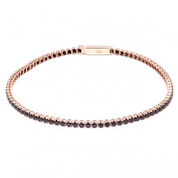 Genua-Tennis-Armband 14K Roségold Sandra Ferretti