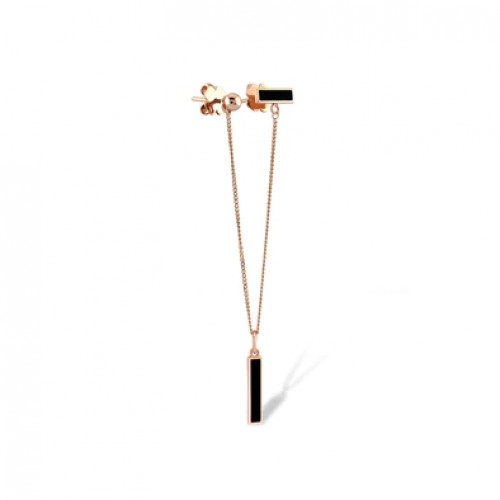 Asti-Ohrringe 14K Roségold mit Piercing Sandra Ferretti