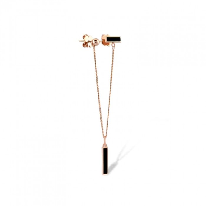 Asti-Ohrringe 14K Roségold mit Piercing Sandra Ferretti