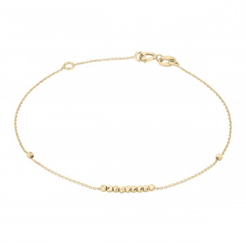 Bratara din Aur Galben de 18K cu Bile Diamantate