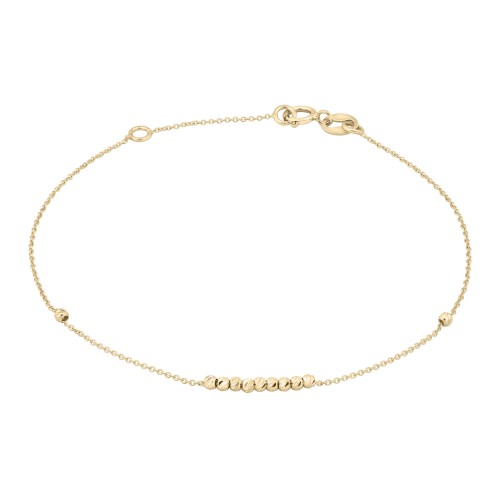 Bratara din Aur Galben de 18K cu Bile Diamantate