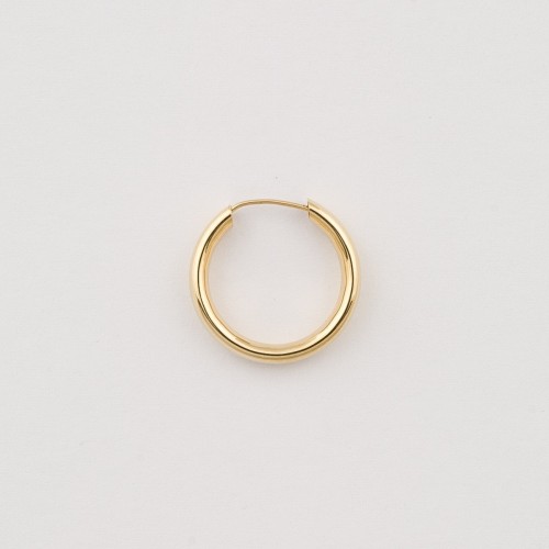 Cercei Rotunzi Tip Piercing din Aur Galben de 14K