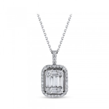 Antverpen Halskette 14K Weißgold mit 0,21 Karat Diamanten Sandra Ferretti