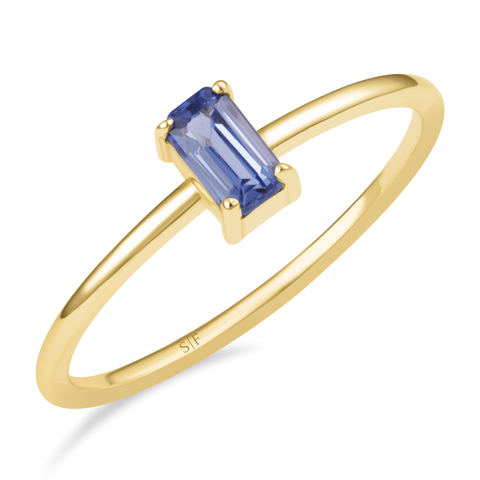 Penza- Ring 14K Gelbgold mit 0,33 Karat Tansanit Sandra Ferretti