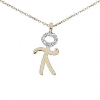 Zürich Halskette 18K Roségold mit 0,02 Karat Diamanten Sandra Ferretti
