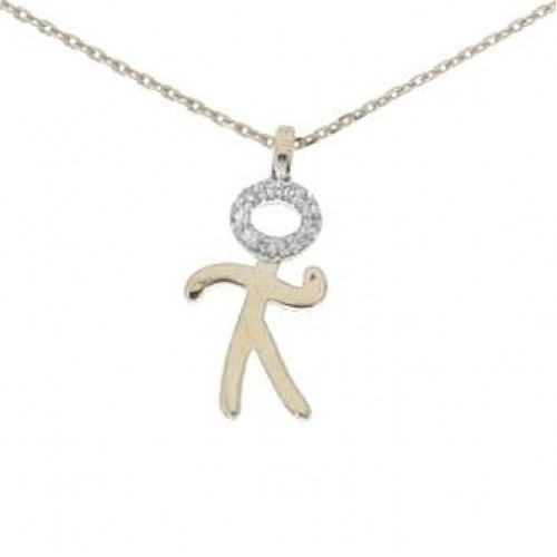 Zürich Halskette 18K Roségold mit 0,02 Karat Diamanten Sandra Ferretti