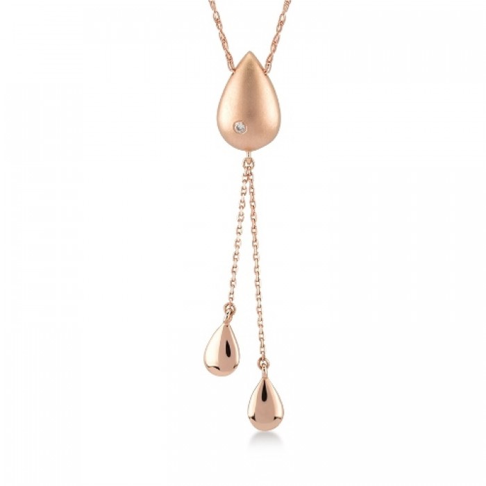 Atalanta-Halskette 14K Roségold mit 0,01 Karat Diamant Sandra Ferretti Atalanta-Halskette 14K Roségold mit 0,01 Karat Diamant Sandra Ferretti
