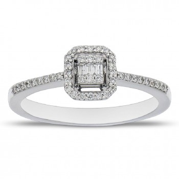 Odessa- Ring 14K Weißgold mit 0,16 Karat Diamanten Sandra Ferretti