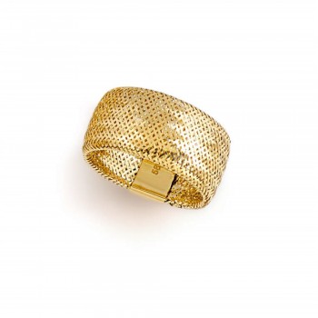 Verstellbarer Edinburgh-Ring 14K Gelbes Gold, Hergestellt In Italien Sandra Ferretti