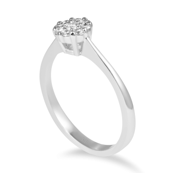 Sevilla- Ring 14K Weißgold mit 0,22 Karat Diamanten Sandra Ferretti
