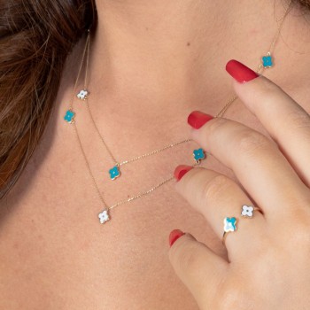 Brindisi-Halskette 14K Gelbgold Sandra Ferretti