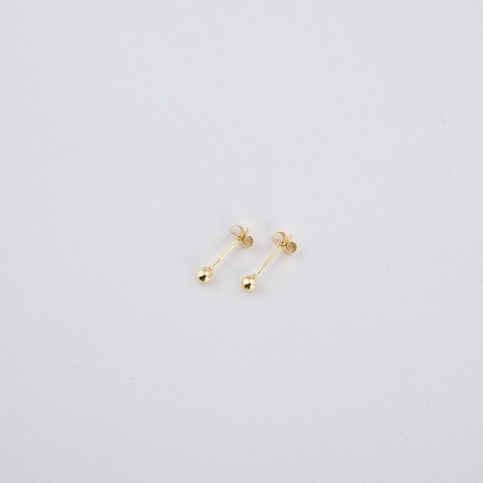 Cercei din Aur de 18K cu Bile Tip Piercing