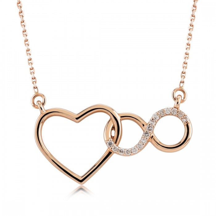 Rotterdam-Halskette 14K Weißgold mit 0,03 Karat Diamant Sandra Ferretti