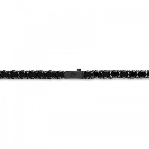 Colier Tennis din Argint 925 All Black placat cu Rodiu și Pietre Cubic Zirconia, 2.5mm