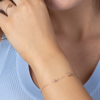 Oriana-Armband 14K Roségold Sandra Ferretti