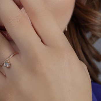 Ambra- Ring 14K Roségold Sandra Ferretti