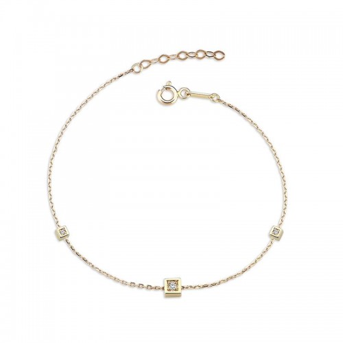 Oriana-Armband 14K Roségold Sandra Ferretti