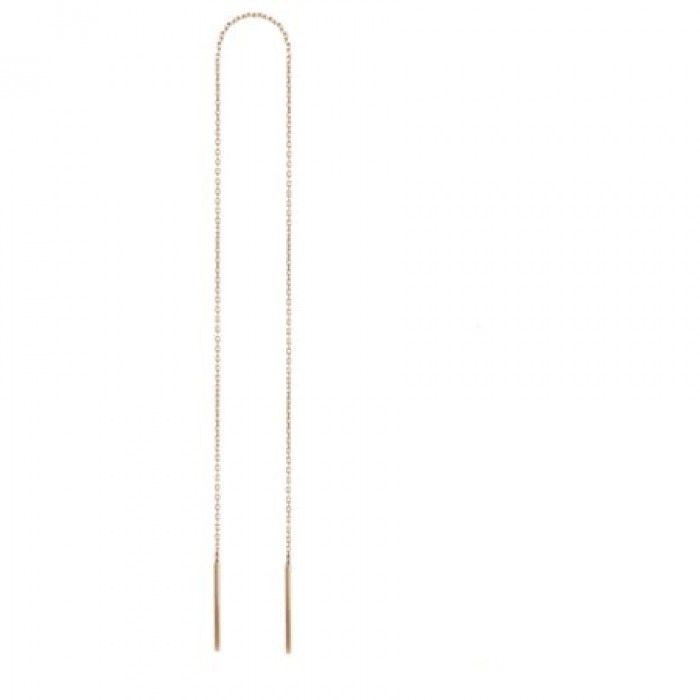 Alessandria-Ohrringe 14K Roségold mit Piercing Sandra Ferretti