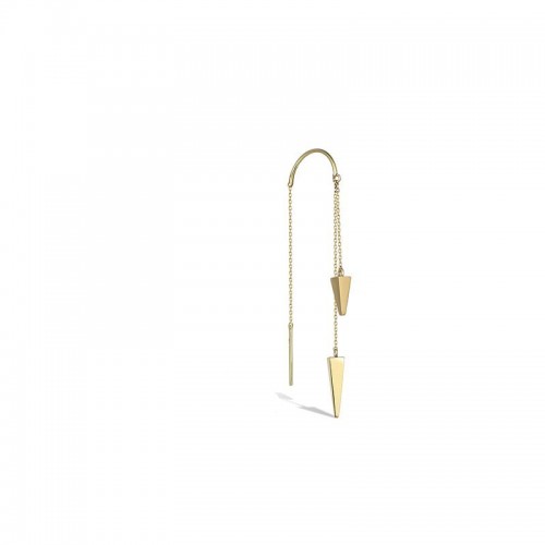 Arezzo-Ohrringe 14K Gelbgold mit Piercing Sandra Ferretti